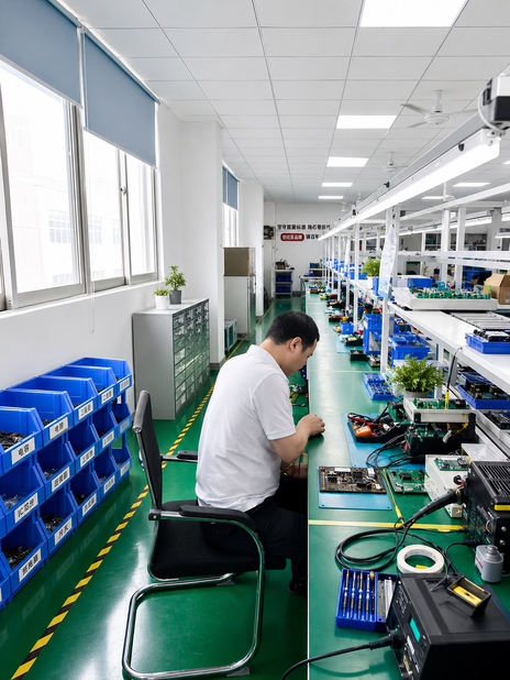 Shenzhen Jutai Comm Co., Ltd. línea de producción del fabricante