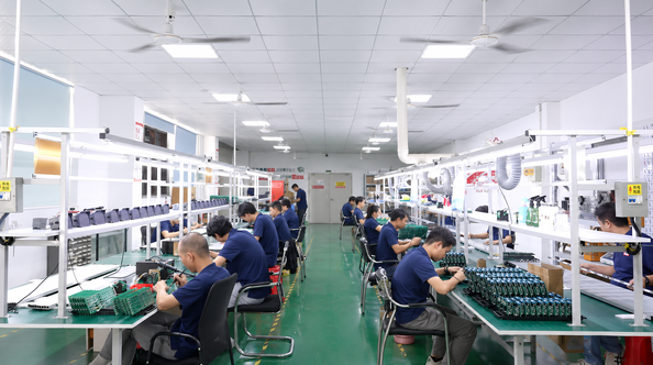 Shenzhen Jutai Comm Co., Ltd. línea de producción del fabricante