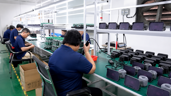 Shenzhen Jutai Comm Co., Ltd. línea de producción del fabricante