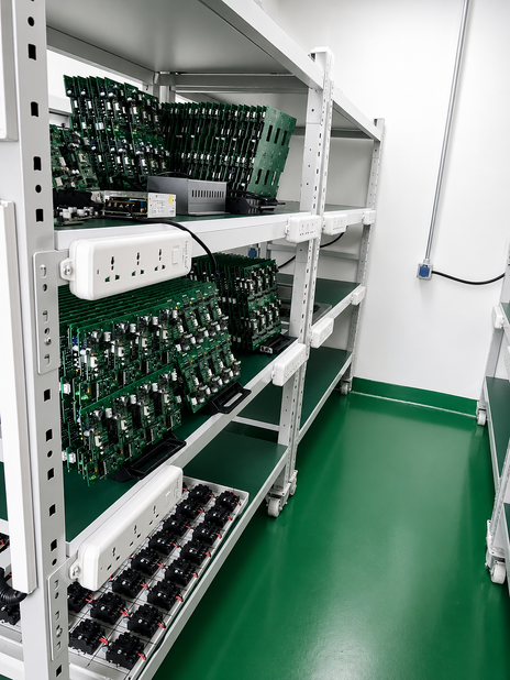 Shenzhen Jutai Comm Co., Ltd. línea de producción del fabricante