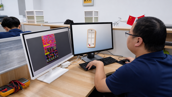 Shenzhen Jutai Comm Co., Ltd. línea de producción del fabricante