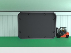 24.150 GHZ Sensor de puertas industriales / detector de movimiento de radar de microondas con dos relés