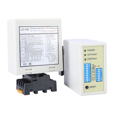 comprar 110-240VAC Detector de circuito de vehículos de doble canal para la gestión del aparcamiento de vehículos por carretera Fabricación en línea