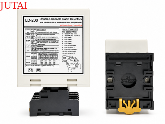 comprar Detector de bucle vehicular de doble canal para estacionamiento inteligente con detección de dirección y 6 modos de salida Fabricación en línea