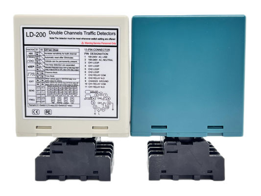 Detector de vehículos de doble canal de bucle de inducción de tráfico Abierto automático de puertas Puerta de barrera