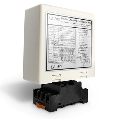 Detector de bucle de doble canal blanco 10 ms - 90 ms Detector de bucle de inducción
