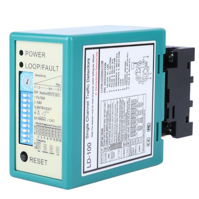 Detector de bucle de integración fácil para ciudades inteligentes Compatible con el paquete RoHS Tamaño 136 * 86 * 52 mm Rango de giro automático 20-2000 uh