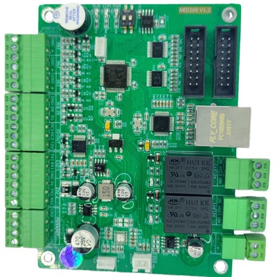 NED200 LED Display Driver Board con doble pantalla de código QR (distancia larga / corta), transmisión de voz y actualización de IAP remota para complejos comerciales y áreas escénicas