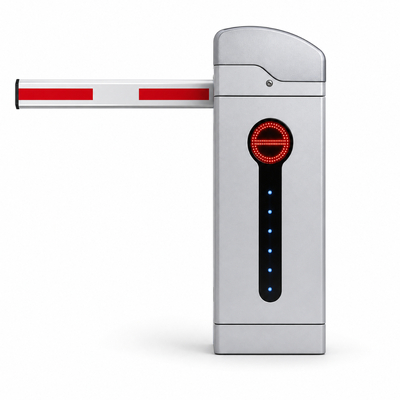 Barrera de control de acceso de estacionamiento confiable con longitud de brazo de 3m 4.5m 6m para entradas de vehículos de alto tráfico